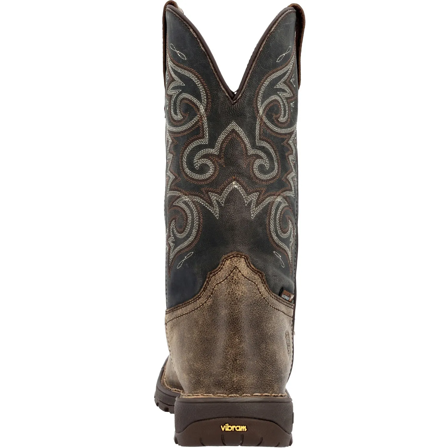 Rocky Mens Brown Leather WP Legacy 32 Cowboy Boots