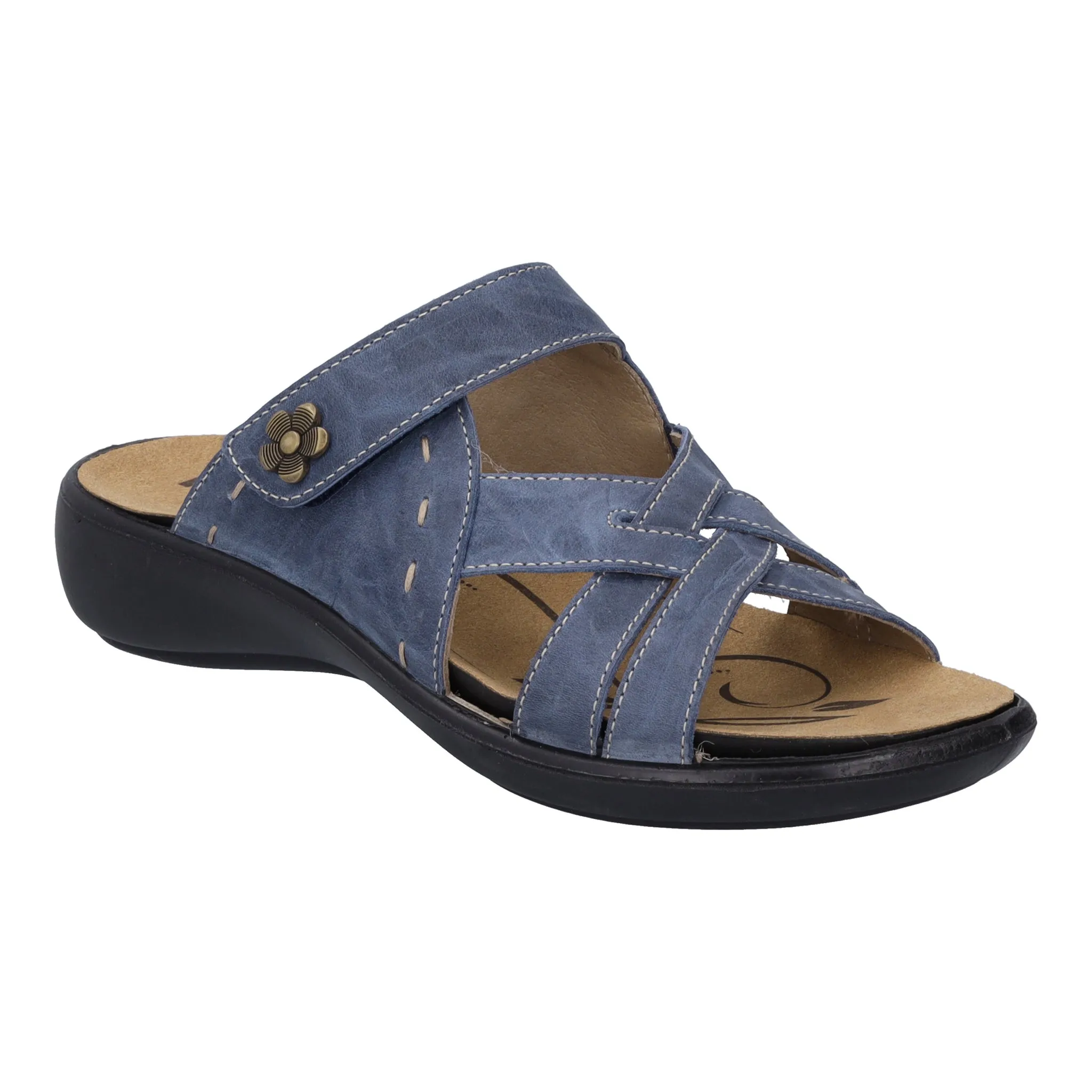 Romika Ibiza 99 Sandal in Platin, Hibiscus, Camel, Black & Dark Blue