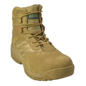 Sandbox - Men's 6"  Coyote Suede Leather Tactical Boot w/ Side Zipper - KT1003