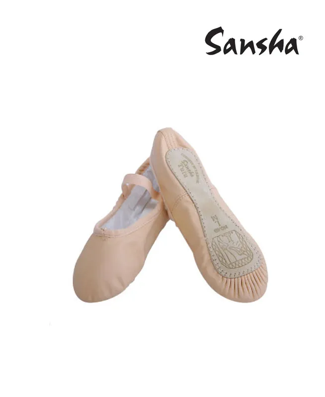 Sansha Star 14L Leather Full Sole Slipper Child