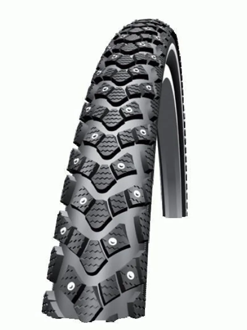 Schwalbe Marathon Winter Plus HS396 20 x 2.15, 144 Spikes, Reflective Strip SmartGuard Wire Tire