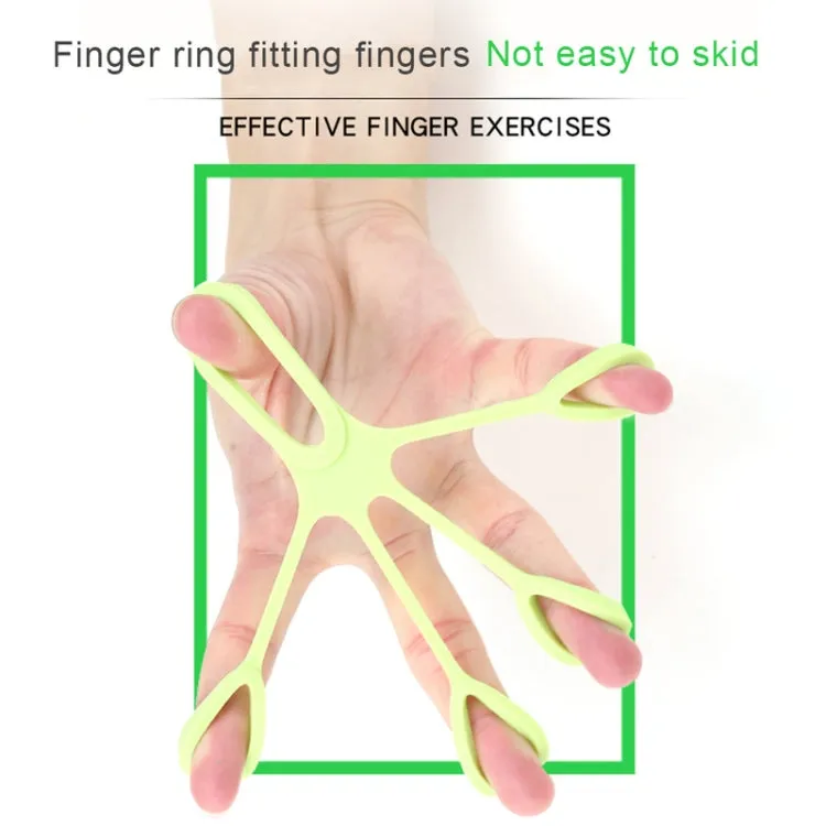 Silicone Finger Trainer Device Fan-shaped Pull Ring(Dark Gray)