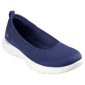 Skechers 138360 On-The-Go Flex - Siena Ladies Navy White Textile Vegan  Slip Ons