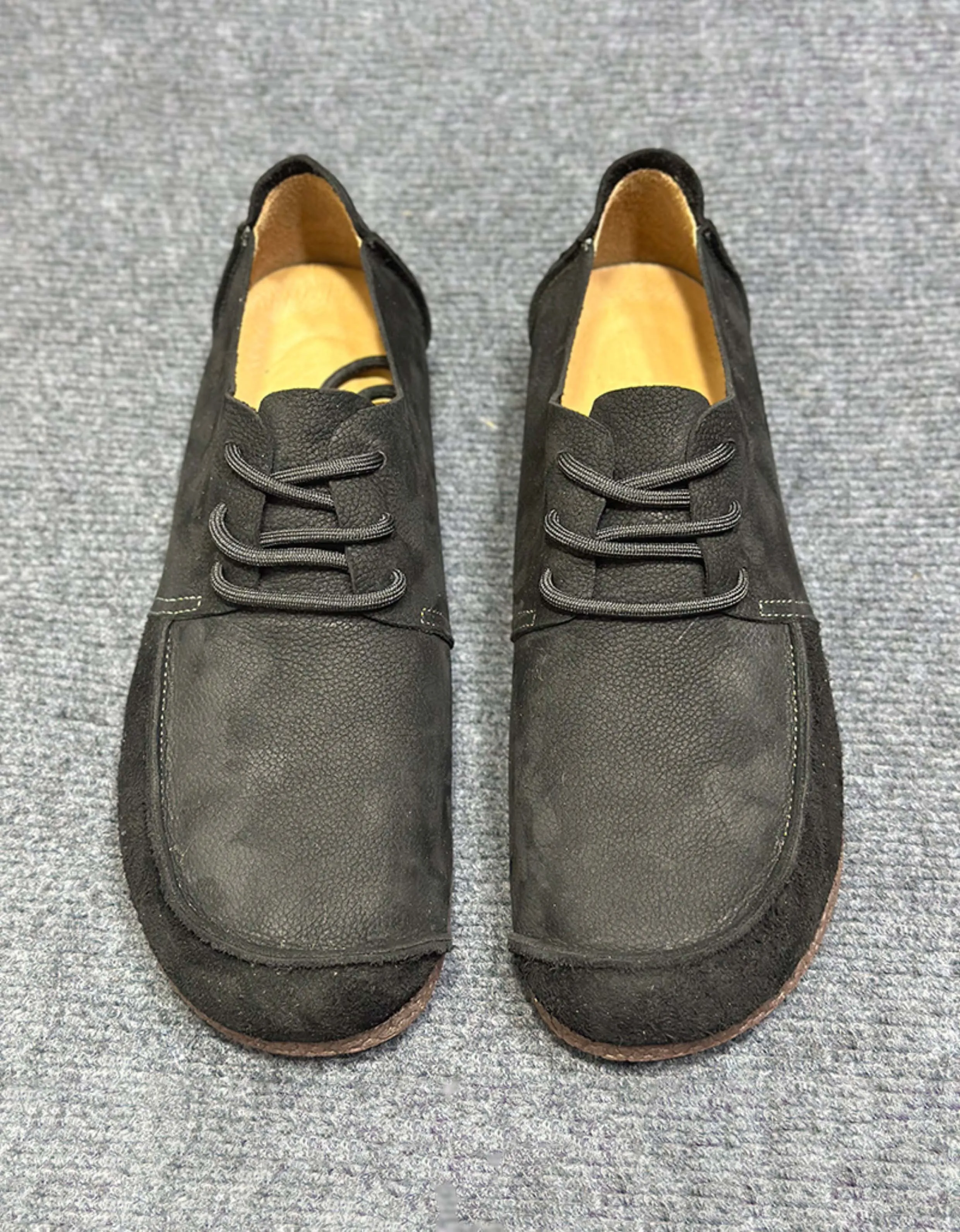 Soft Leather Comfortable Retro Flat Shoes for Men 38-44