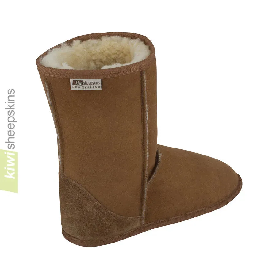 Soft Sole Indoor Mid Calf Sheepskin Boots