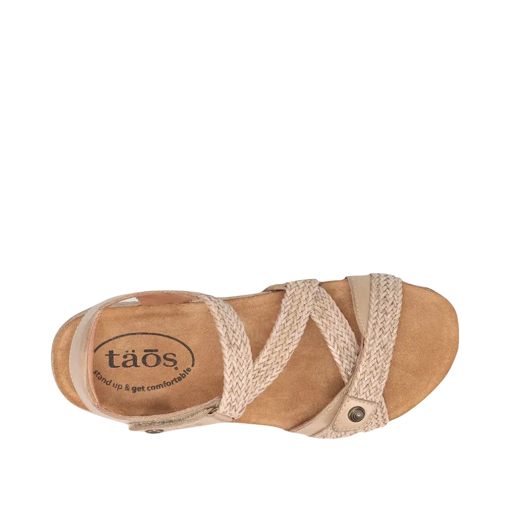 Taos Women's Trulie Strap Sandal in Stone