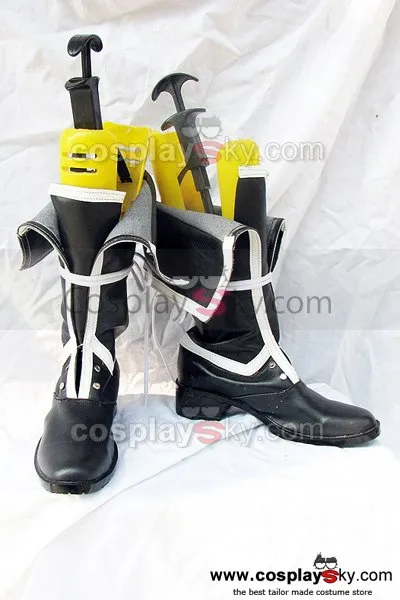 Togainu no Chi GanJi Cosplay Boots Shoes Black