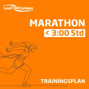 Trainingsplan Marathon unter 3:00 Stunden