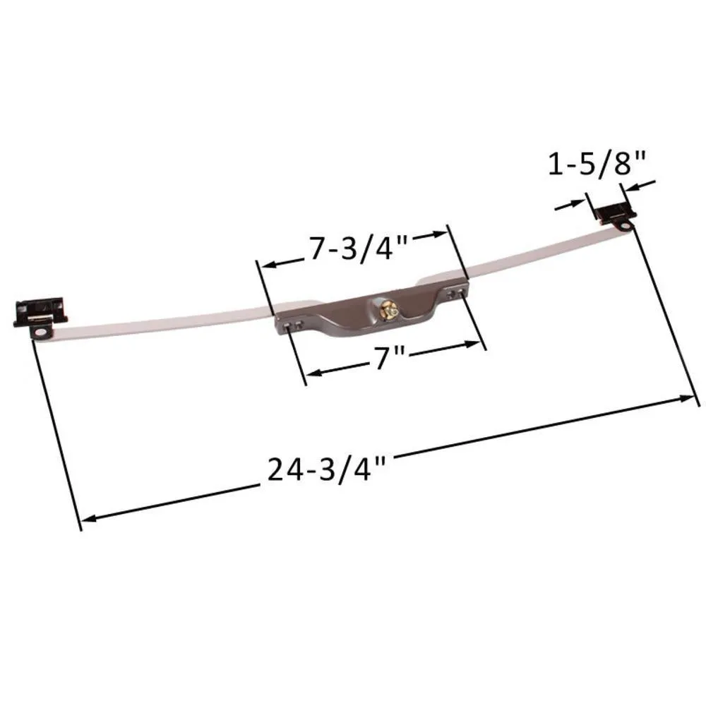 Truth Hardware Front Mount 24" Pivot Shoe Roto Awning Window Operator - Brown