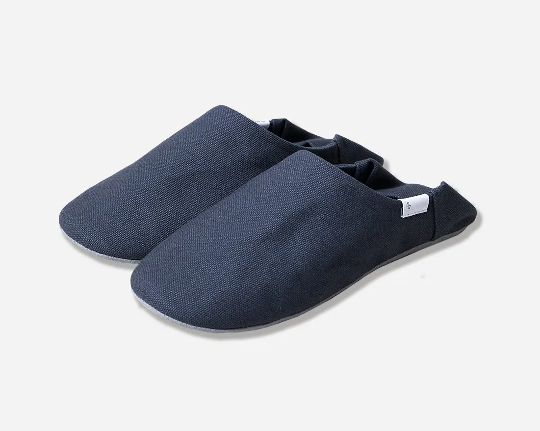 Unisex ABE Grey Canvas House Slippers