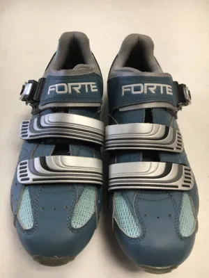 Used Forte Blue/Grey Sr Shoe Size 8 Biking Shoes