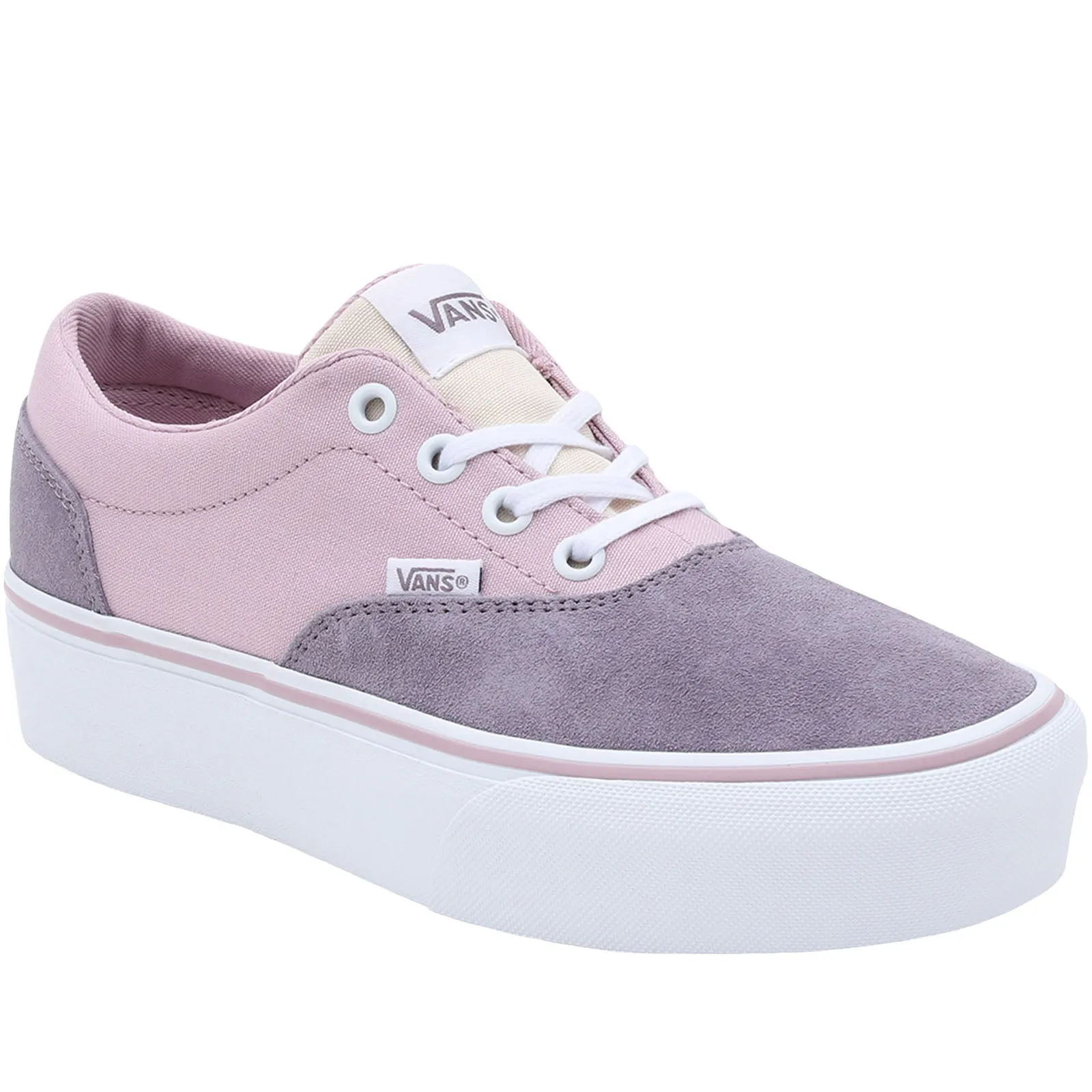 Vans Womens Doheny Platform Chunky Canvas Trainers