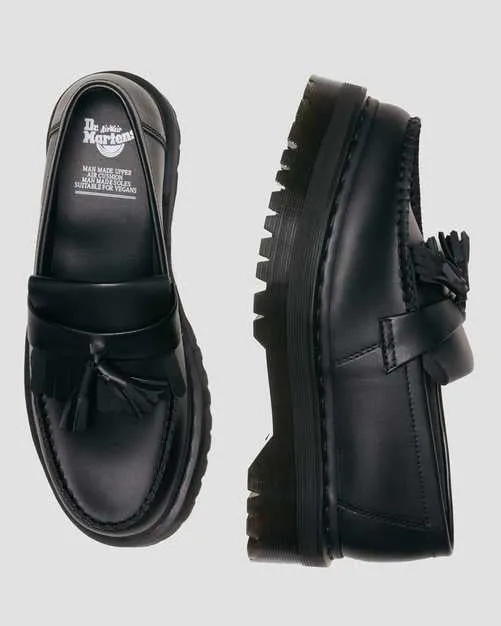 Vegan Adrian Quad Mono Black Loafer