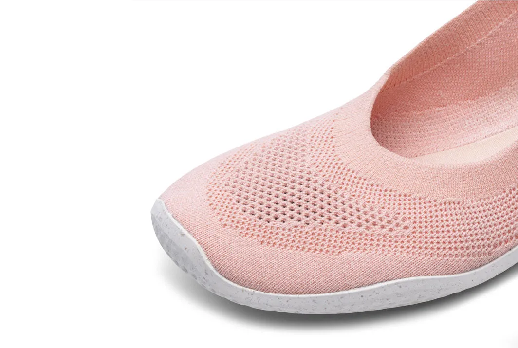 Vivobarefoot Primus Asana Yin Ballerina Knit (Womens) - Peach Melba