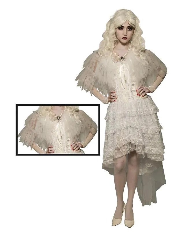 Witch Capelet White - Size Std