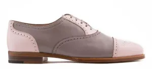 WOMAN OXFORD FULL BROGUE CALF LEATHER HANDMADE