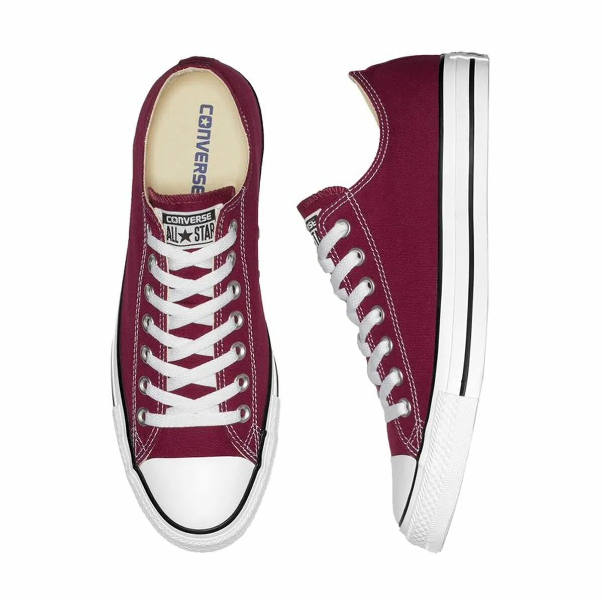 Women’s Casual Trainers Converse Chuck Taylor All Star Classic Low Dark Red