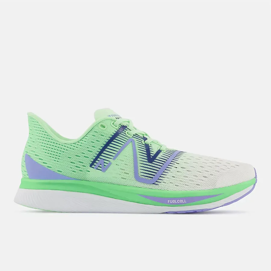 Women's FuelCell SuperComp Pacer (White/Vibrant Spring Glo)