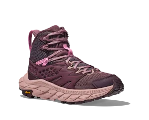 Women's Hoka Anacapa Breeze Mid Color: Raisin/Pale Mauve