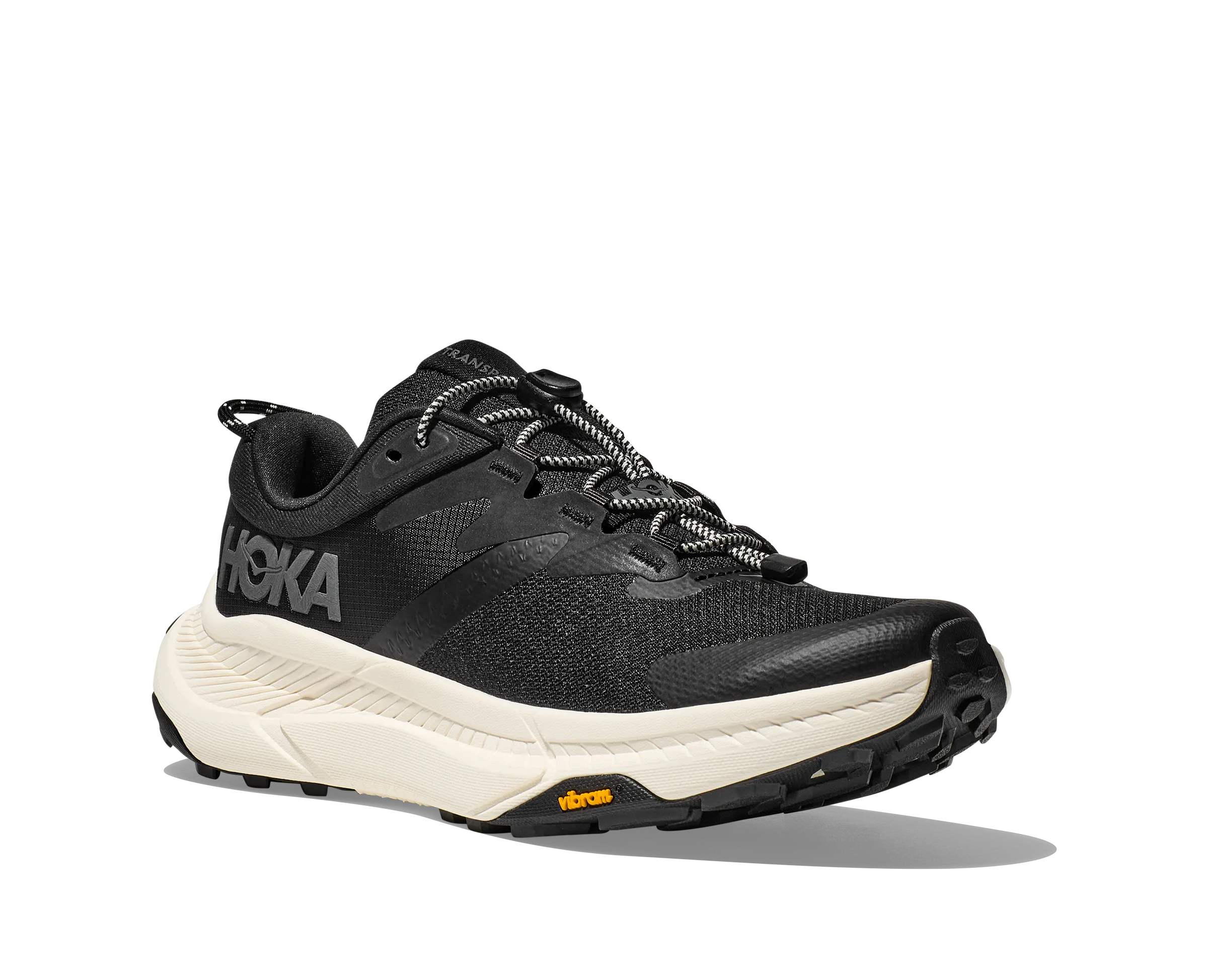 Women's Hoka Transport Color: Black / Alabaster