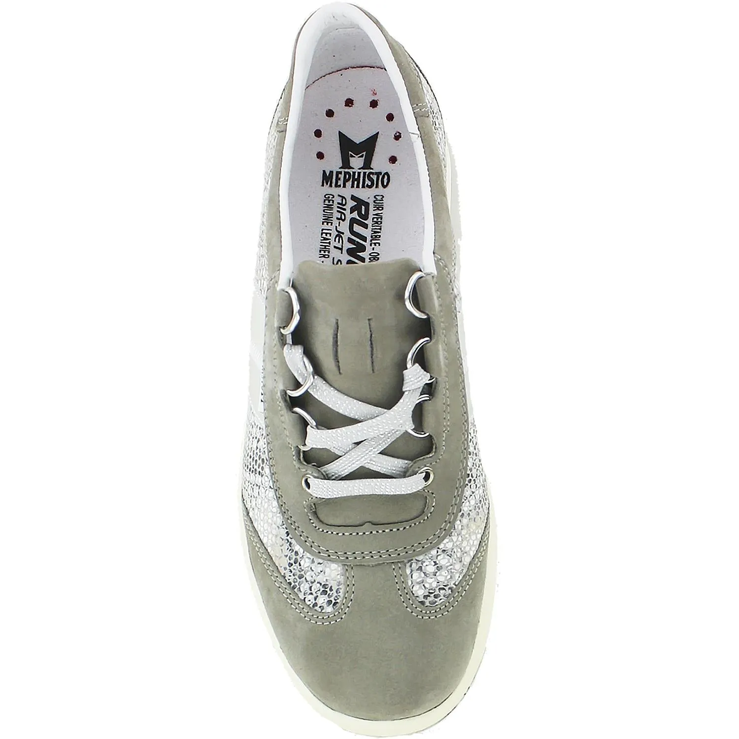 Women's Mephisto Laser Light Grey/Sand Boa/Nickel Nubuck