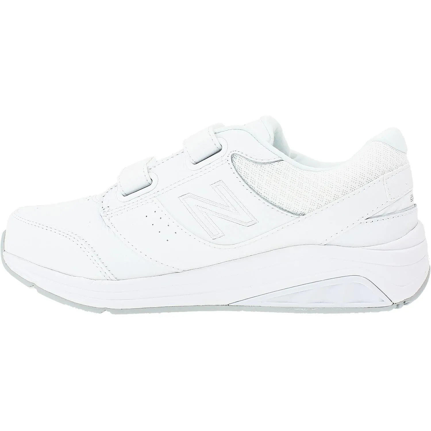 Women's New Balance WW928HW3 Hook And Loop Walking Shoes White Leather