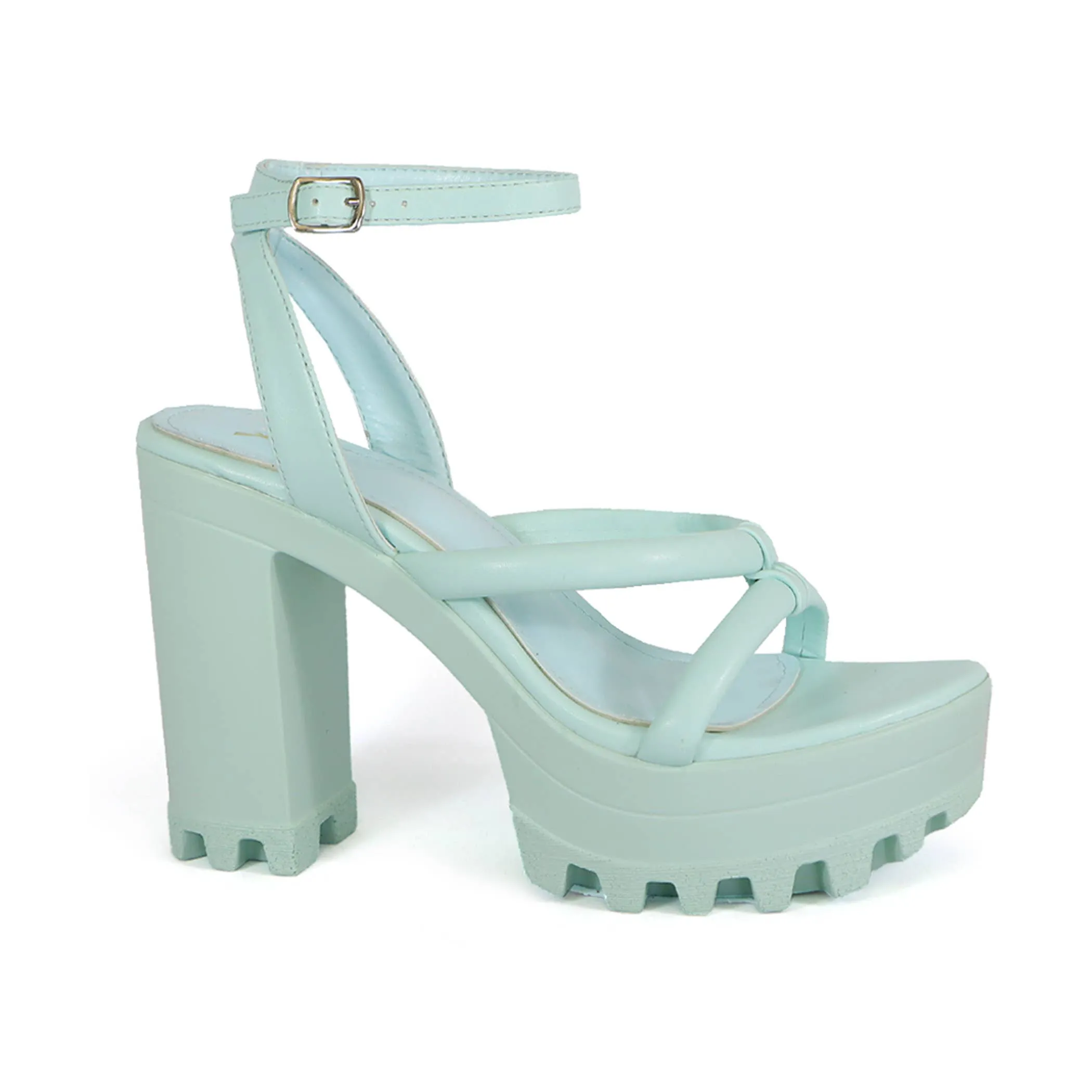 YOKI ASTER-08 Women's Padded Strappy Chunky Platform Heels