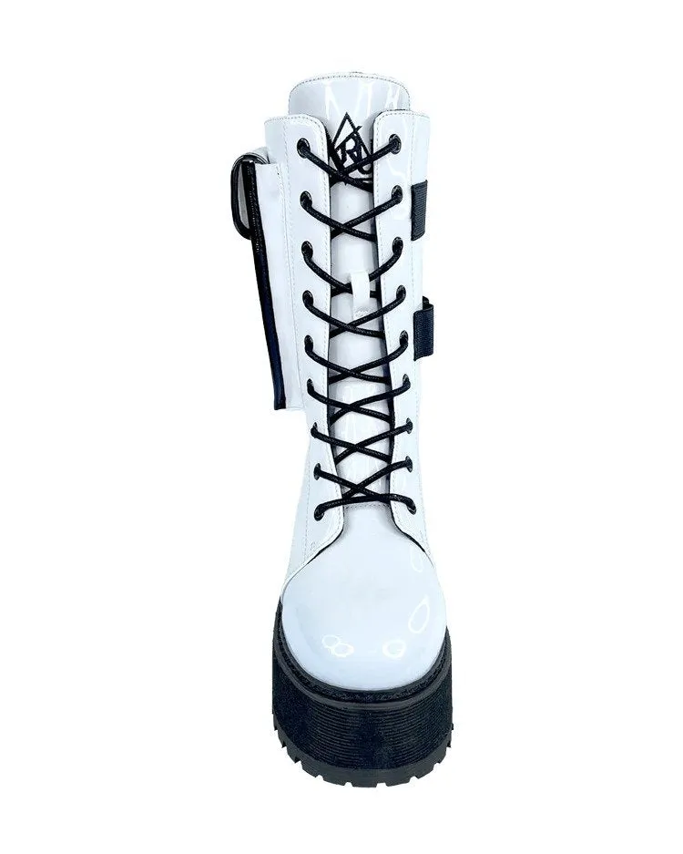 YRU Slayr Hi Desert White/Black Boots