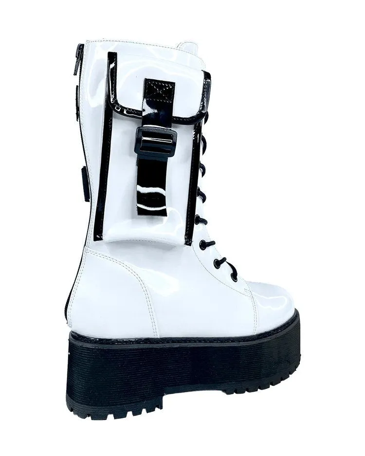 YRU Slayr Hi Desert White/Black Boots