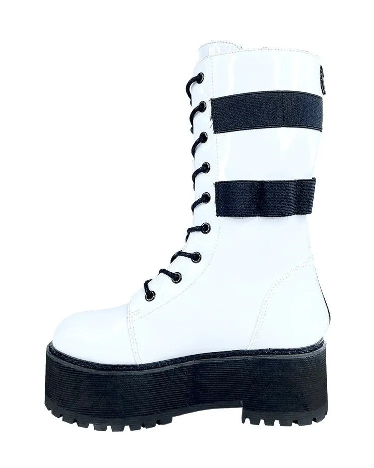 YRU Slayr Hi Desert White/Black Boots