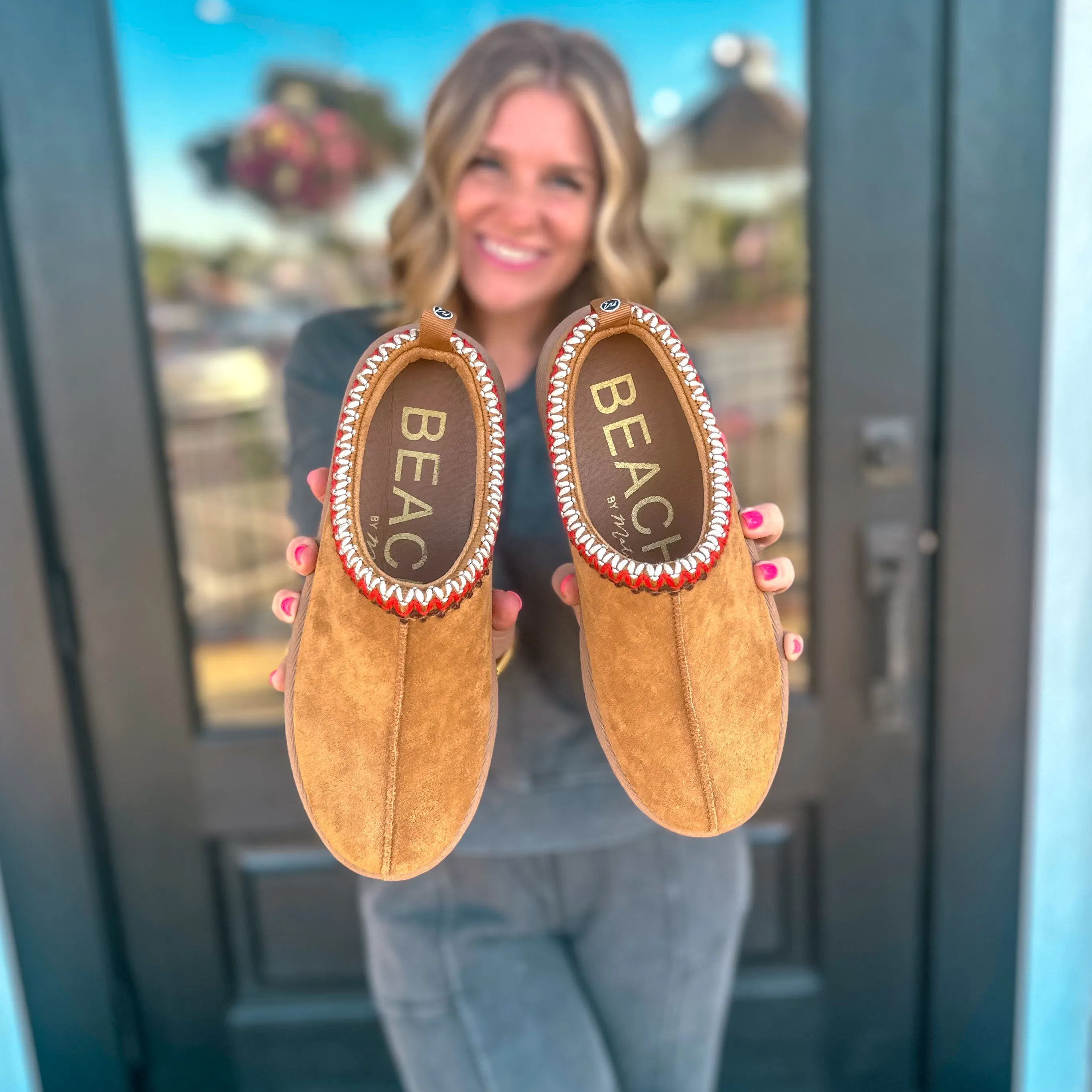 Zen Cognac Slippers