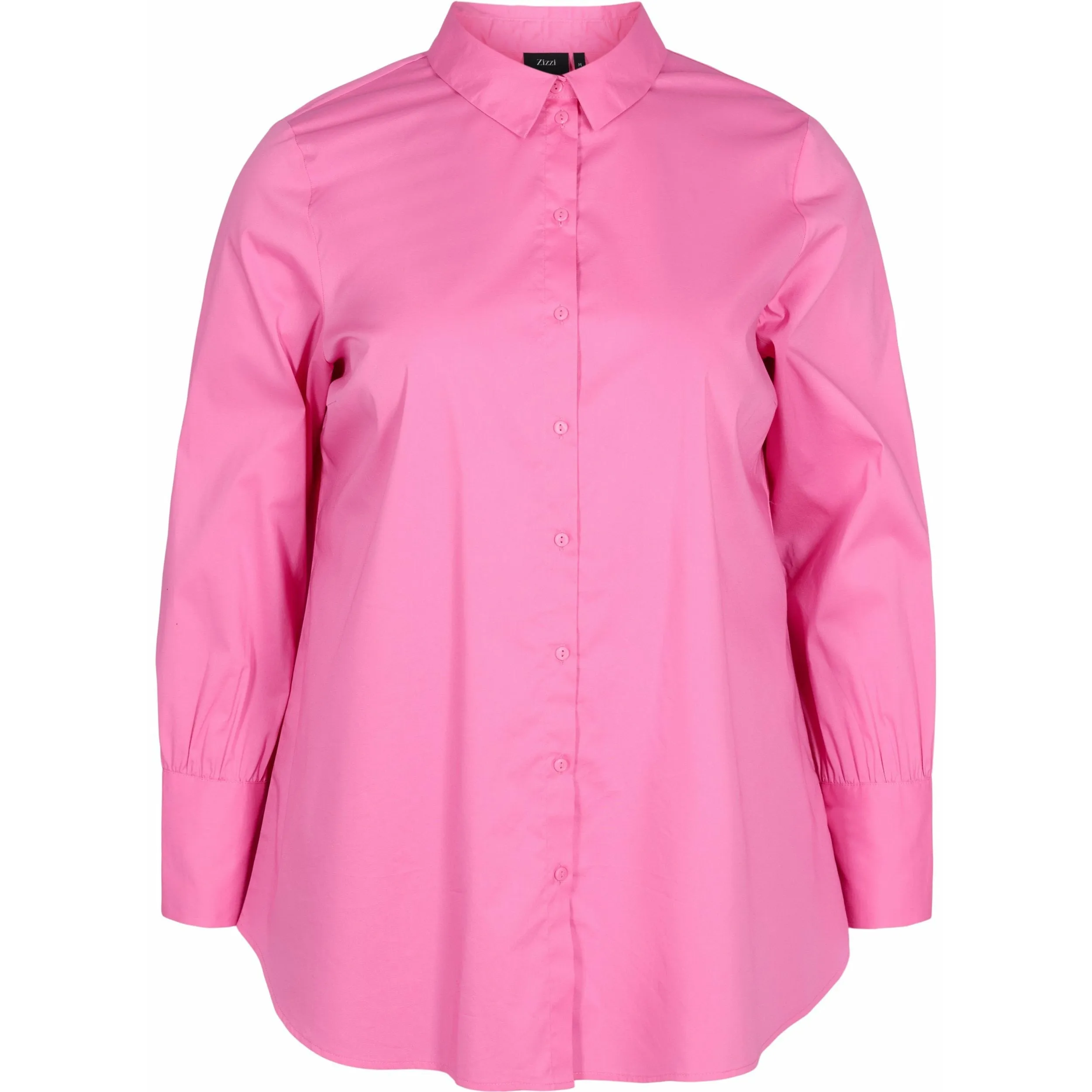 Zizzi Longline Shirt in Pink